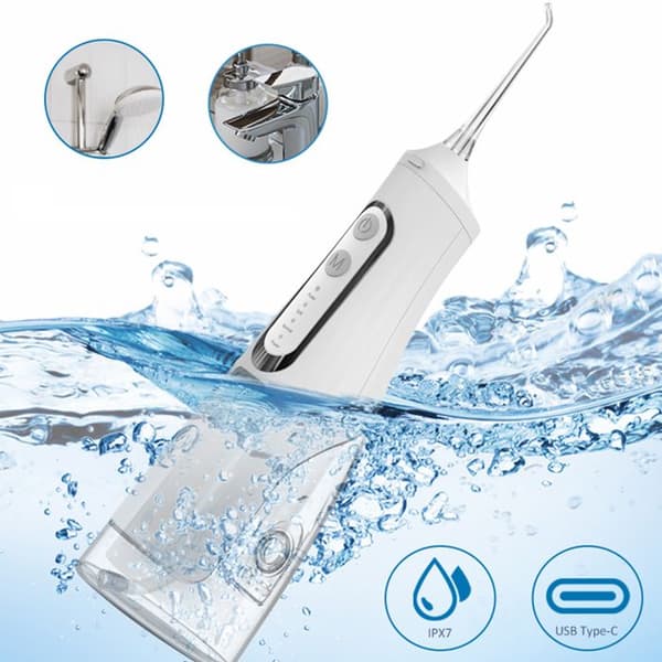 INN® Electric Tooth Irrigator IPX7 vattentät bärbar tandskrubber tar bort tandsten och rengör vita tänder