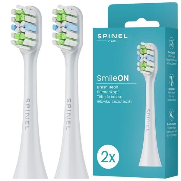 SmileON Spinel Care Elektrisk Tandborste Sonic – 3 Lägen, 6 Huven, Resväska, USB-C – Rosa