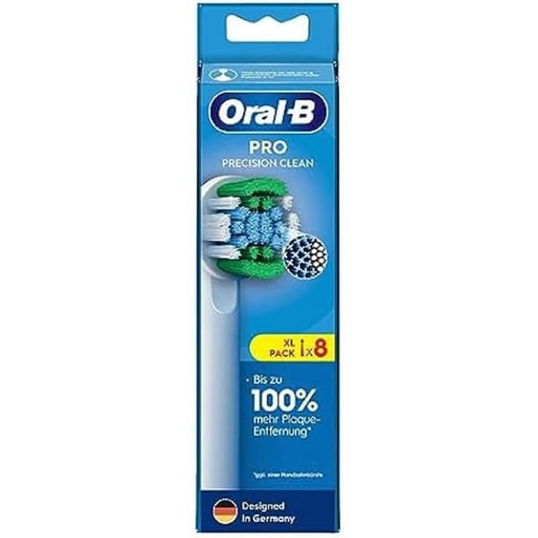 Oral-B Oral-B Set med 8 ersättningsborstar för elektrisk tandborste med innovativa X-formade borst. Designad i Tyskland.