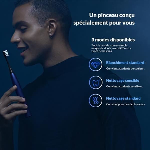 Oclean F1 elektrisk tandborste - IPX7 vattentät - Snabbladdning - 36000 rpm - 30 dagars batteritid