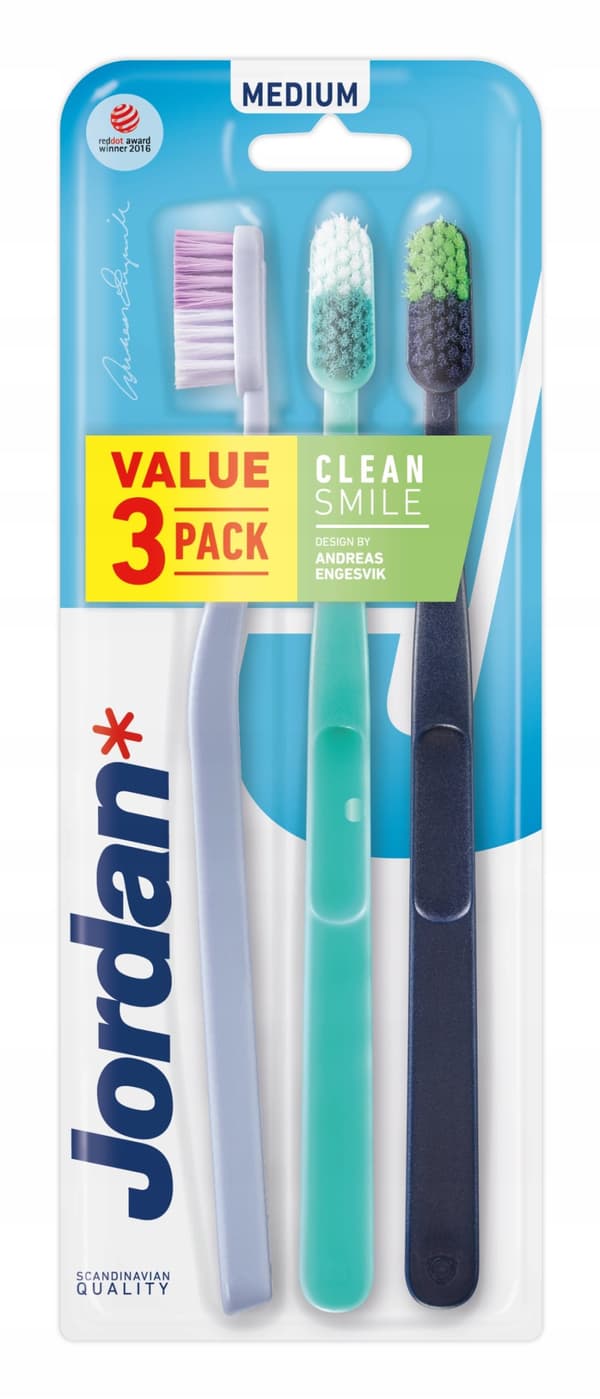 JORDAN CLEAN SMILE 3-PACK MEDIUM / 1021