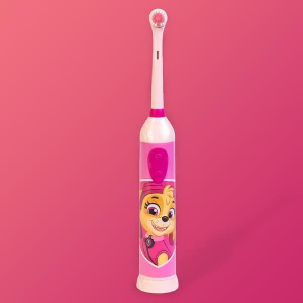 Elektrisk tandborste - PAW PATROL - Oscillerande - Rosa - 3 borsthuvuden - Munhygien