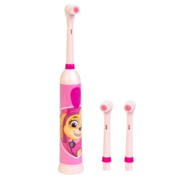 Elektrisk tandborste - PAW PATROL - Oscillerande - Rosa - 3 borsthuvuden - Munhygien