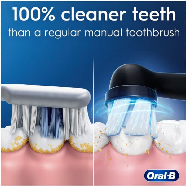 Oral-B iO2 Duo eltandborstpar, svart & rosa