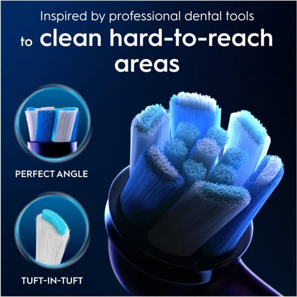Oral-B iO Ultimate Clean borsthuvud, 6 st, svart