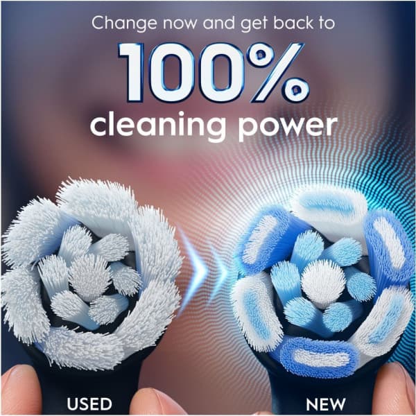 Oral-B iO Ultimate Clean borsthuvud, 6 st, svart