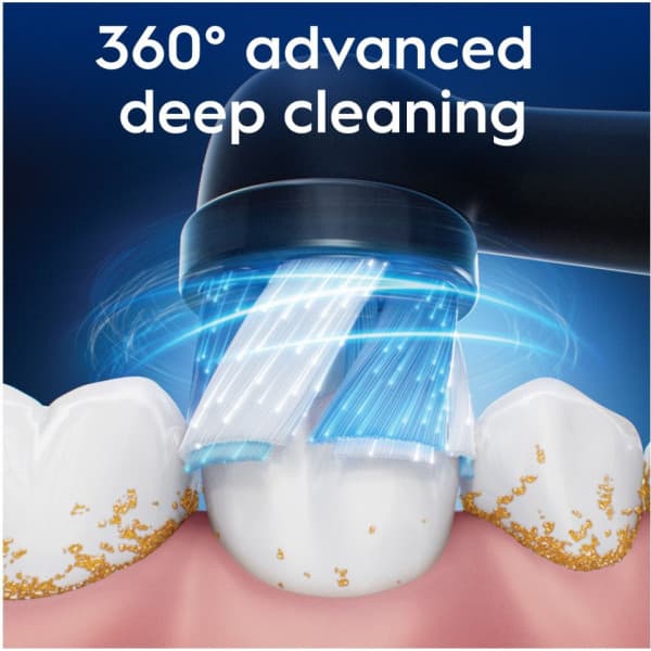 Oral-B iO Ultimate Clean borsthuvud, 6 st, svart