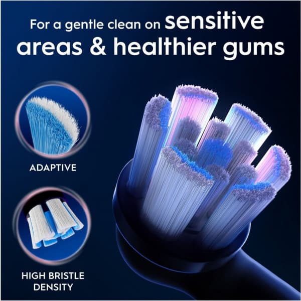 Oral-B iO Gentle Care borsthuvuden, 6 st, svart