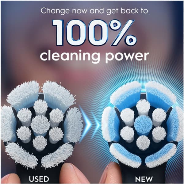 Oral-B iO Gentle Care borsthuvuden, 6 st, svart