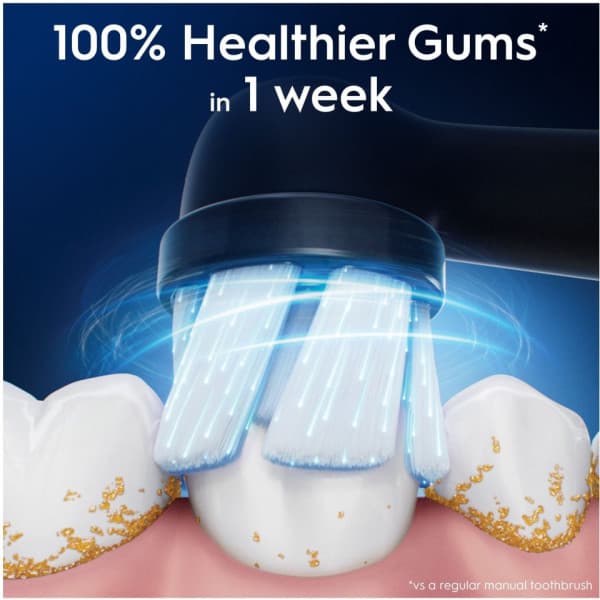 Oral-B iO Gentle Care borsthuvuden, 6 st, svart