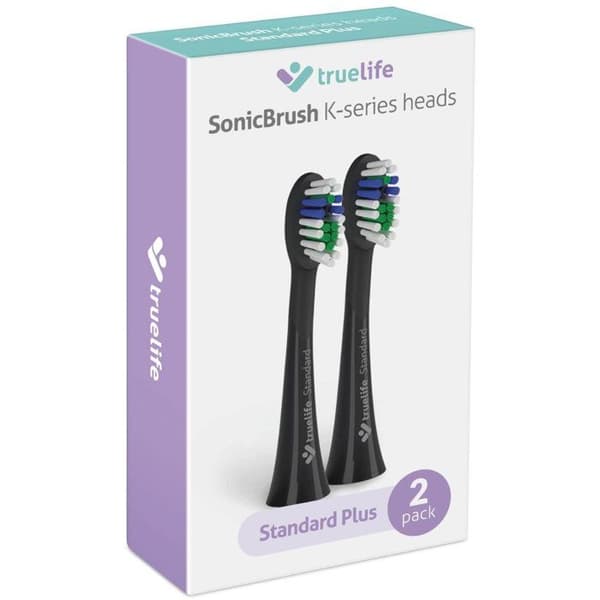 TrueLife SonicBrush K-serie huvuden Standard Plus svart 2 pack