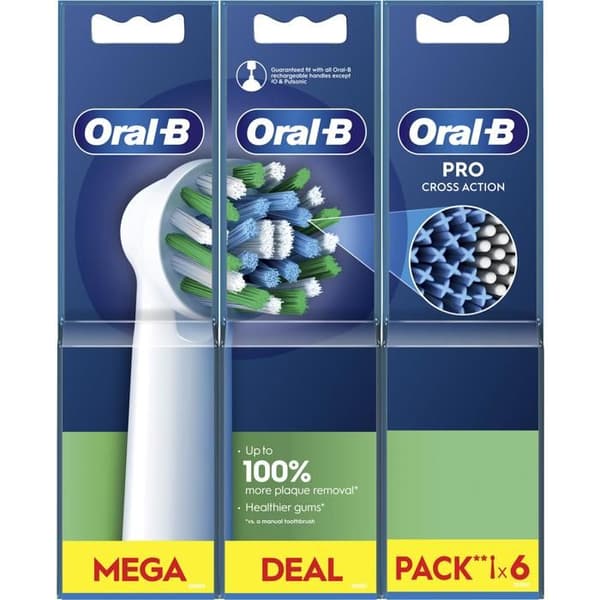 Oral-B Pro Cross Action, 6 st