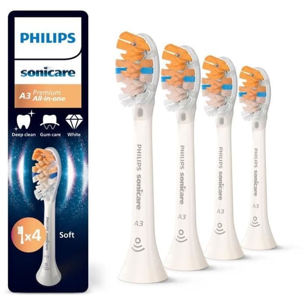 Lot om 4 borsthuvuden - PHILIPS - HX9094/87 - A3 vit