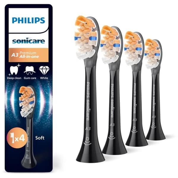 Paket med 4 borstdon - PHILIPS - HX9094/88 - A3 svart