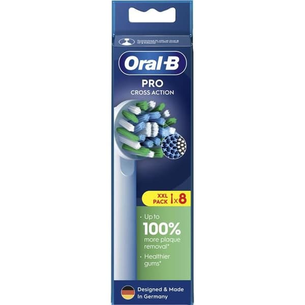 Oral-B Pro Cross Action vit, 8 st.