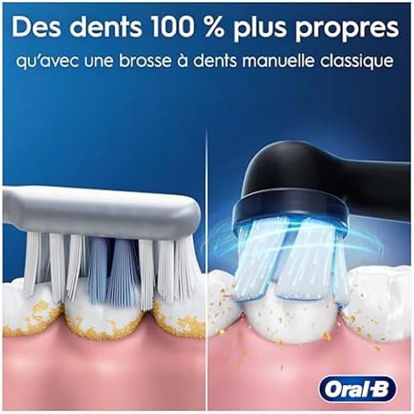 Oral-B iO 2 Duo Tandborstar För Vuxna, Svart och Skoggrön, 3 Rengöringslägen, Skonsam Mot Tandköttet