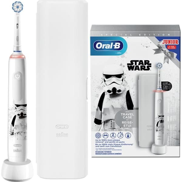 ELEKTRISK TANDBORSTE ORAL-B PRO 3 JUNIOR STAR WARS + FODRAL