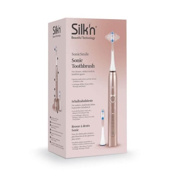 SonicSmile Gold Rose 5-program sonisk tandborste - 2 borsthuvuden ingår Silk'n SS1PEUP001