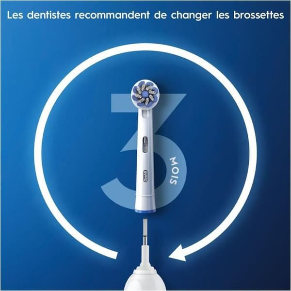 Oral-B Sensitive Clean Replacement Borsthuvud 3 enheter