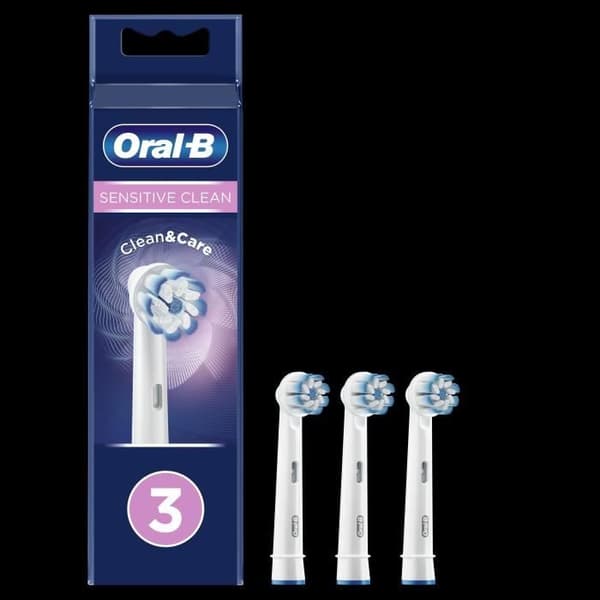 Oral-B Sensitive Clean Replacement Borsthuvud 3 enheter