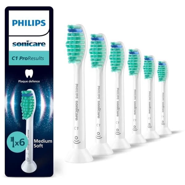 Lot om 6 Borsthuvuden - PHILIPS - HX6016/87 - C1 Vit