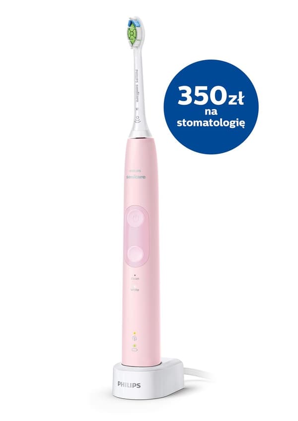 Philips 4500-serien HX6836/24 eltandborste Sonisk tandborste för vuxna Rosa