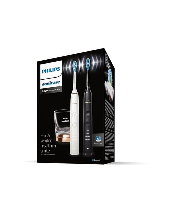 Philips DiamondClean 9000 HX9914/57 2-pack sonisk eltandborste med laddare och app