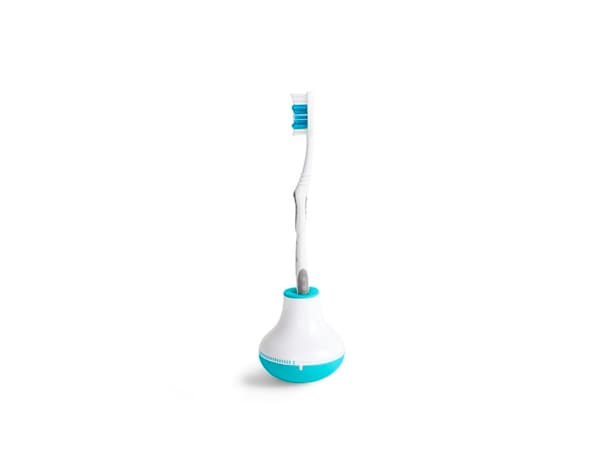 OmituinenBobbleBrush-Ajastinhampaidenharjaukseenkahvalla(sininen)