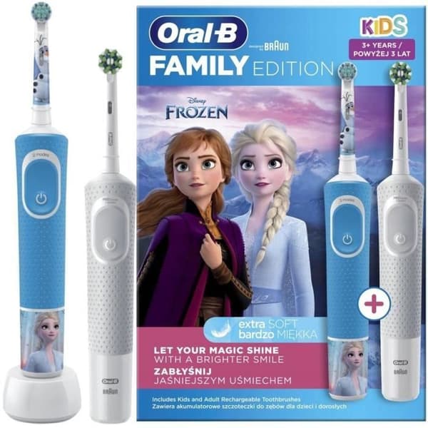 Oral-B Kids Frozen + Oral-B 100 vit tandborste