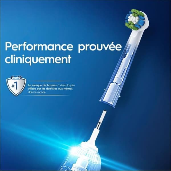 Oral-B Precision Clean Clean Maximiser ersättningsborsthuvuden, för elektrisk tandborste, 8-pack
