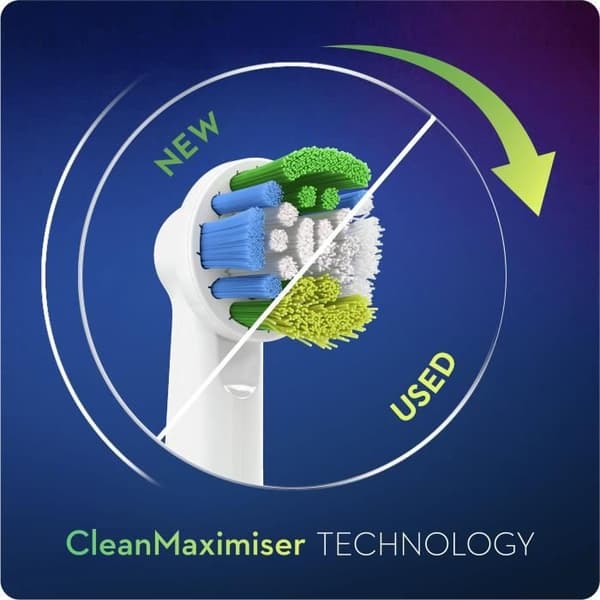 Oral-B Precision Clean Clean Maximiser ersättningsborsthuvuden, för elektrisk tandborste, 8-pack
