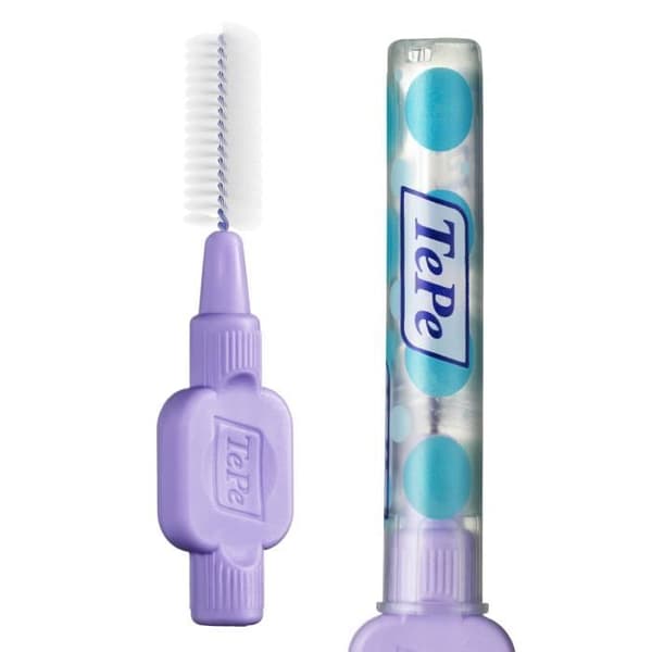TePe Extra mjuka interdentalborstar, violett 1,1 mm ISO 6, 1 påse med 8 borstar