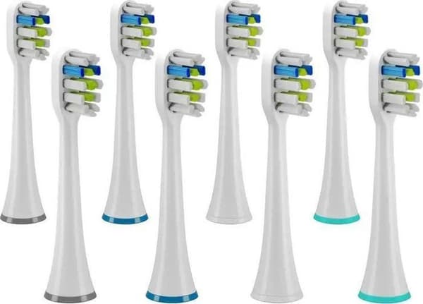 Elektrisk tandborste Truelife - TLSBUVHWSE8 - SonicBrush UV-serie vita känsliga huvuden, paket med 8