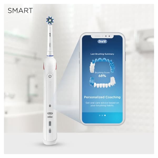 Oral-B - Smart 4000N - Vit - Elektrisk tandborste