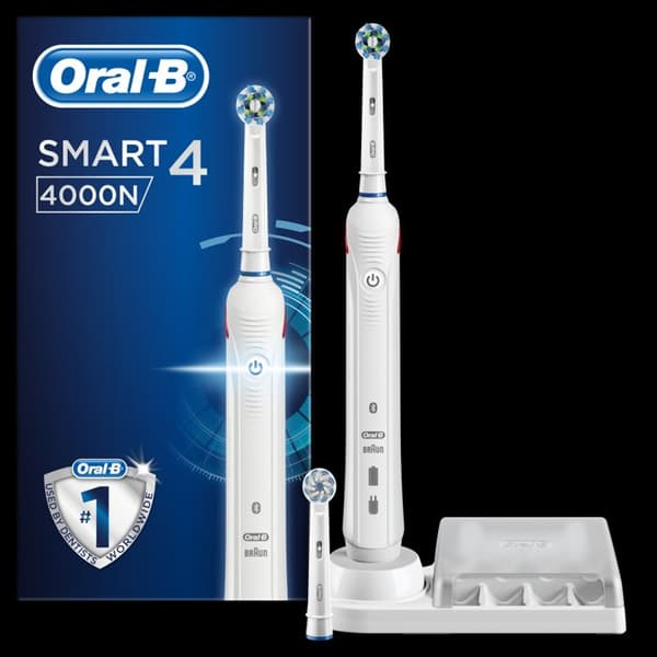 Oral-B - Smart 4000N - Vit - Elektrisk tandborste