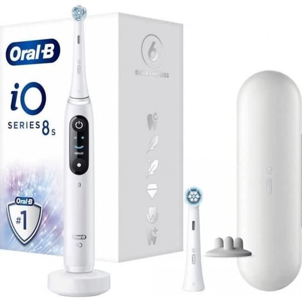 Elektrisk tandborste - Oral-B - iO 8N - Känsligt tandkött - 2 borsthuvuden - 1 resefodral