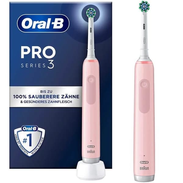 Oral-B Pro 3 3000 Cross Action eltandborste Rosa