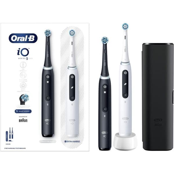 Oral-B iO 5 DUO svart och vit