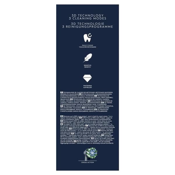 Eltandborste - ORAL-B - Pro 1 - Svart - 360° trycksensor - Batteritid 7 dagar
