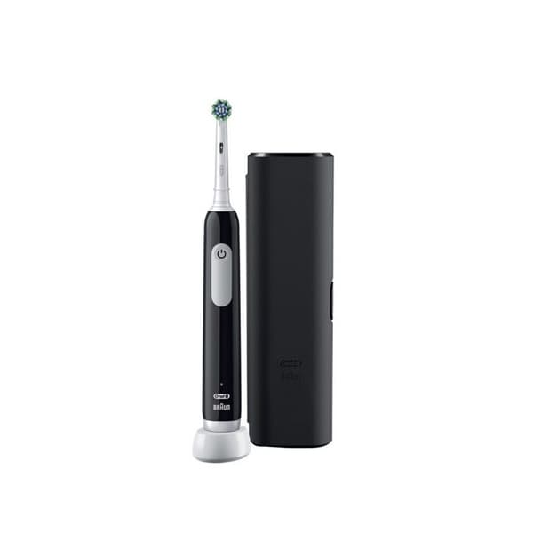 Eltandborste - ORAL-B - Pro 1 - Svart - 360° trycksensor - Batteritid 7 dagar