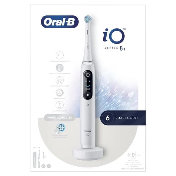 Elektrisk tandbørste - Oral-B - iO 8N - Sensitivt tandkød - 2 børstehoveder - 1 rejseetui