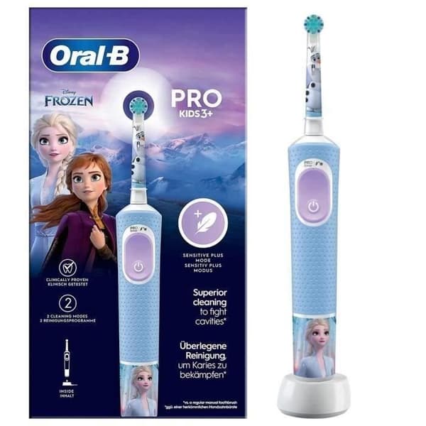 Oral-B Pro eltandborste för barn, 1 Frozen-handtag, 1 borsthuvud, från 3 år
