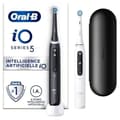 Miniatyrbillede 1 af 6: Oral-B iO 5 Twin Pack, Sorte og Hvide Eltandbørster, 2 Børstehoveder