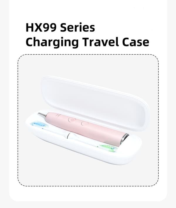 Original genopladelig rejsetaske fra Philips til elektrisk tandbørste | Passer til HX9924/HX9954/HX9911/HX9912-serien