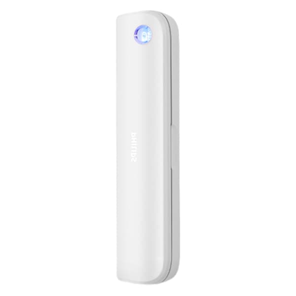 Original Philips-rejsetaske i hvid med UV-sterilisering | Passer til HX2421/HX2451/HX2471/HX2481 elektriske tandbørster