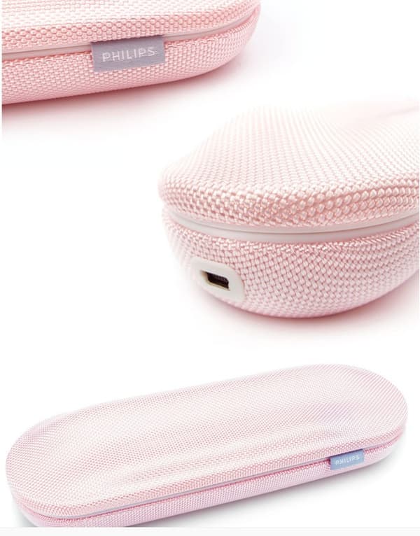 Philips Original Rosa Laddningsbart Reseetui | Passar HX9340/HX9350/HX9370/HX9352/HX9362 – Med USB-laddning
