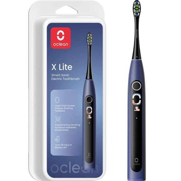 Oclean X Lite Smart Sonic Tandborste 5 Lägen Vattentät IPX7 Mörkblå