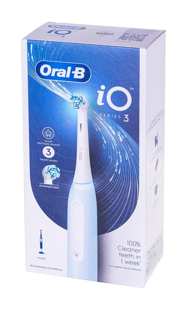 Oral-B IOSERIES3ICE sähköhammasharja aikuisille, pyörivä/värähtelevä hammasharja, sininen