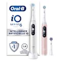 Miniatyrbild 1 av 4: Oral-B iO 6 Elektrisk tandborste - Duo - Vit och Rosa - Bluetooth-ansluten
