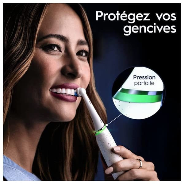 Oral-B iO 10 uppladdningsbar elektrisk tandborste Vit, 1 huvud, 1 laddningsbart resväska, 1 iO Sense-laddare